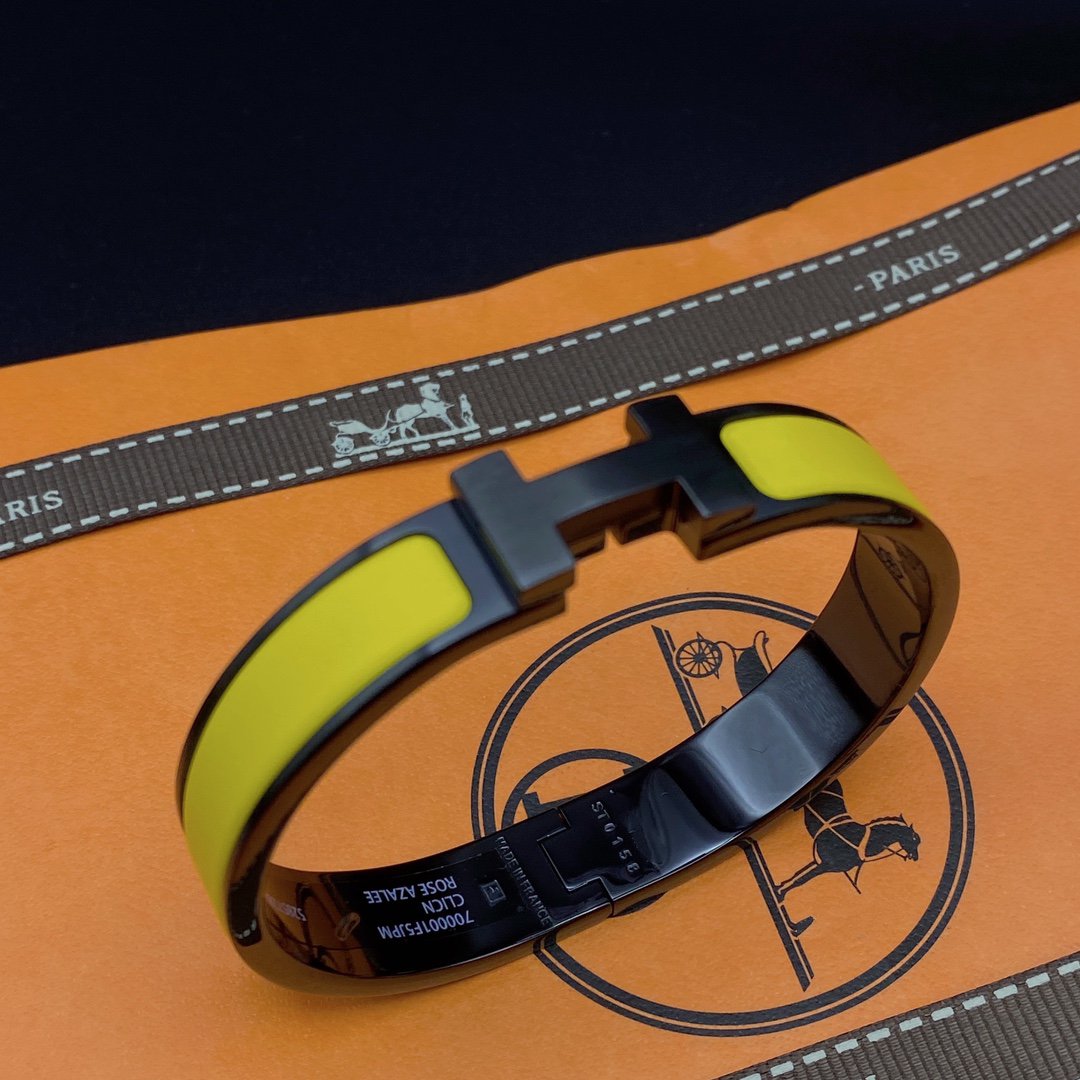 [Eterna Jewels]CLIC HM SO BLACK YELLOW BRACELET