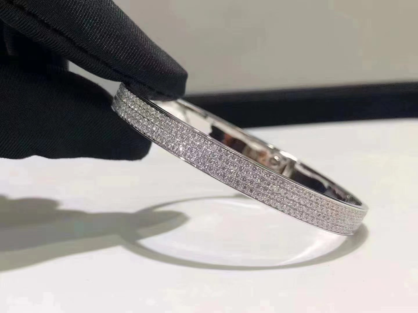 [Eterna Jewels]HM KELLY BRACELET IN SILVER AND FULL PAVE DIAMOND