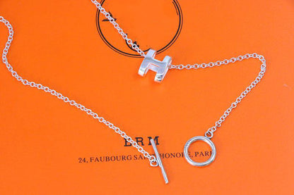 [Eterna Jewels]HM NECKLACE H LETTER OVAL SERIES