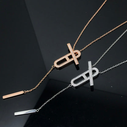 [Eterna Jewels]HM NECKLACE PLATINUM ROSE GOLD DIAMOND