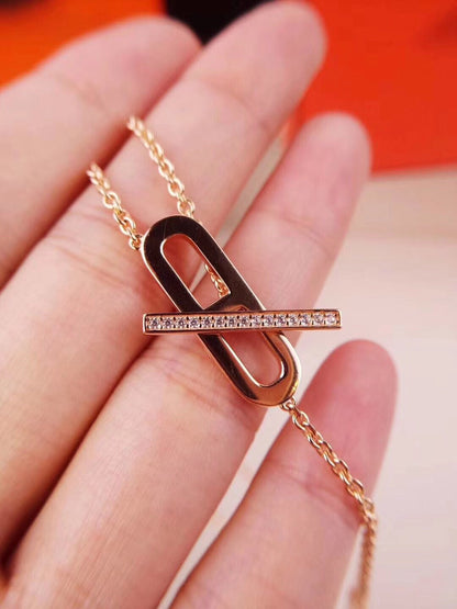 [Eterna Jewels]HM NECKLACE PLATINUM ROSE GOLD DIAMOND