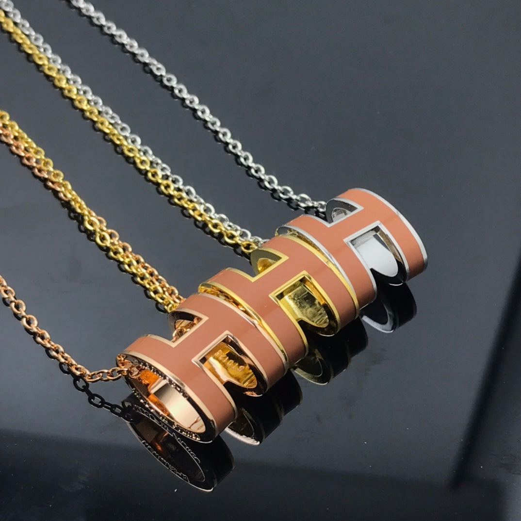 [Eterna Jewels]H NECKLACE BROWN