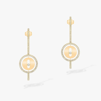 [Eterna Jewels]LUCKY MOVE ARROW PINK GOLD DIAMOND EARRINGS
