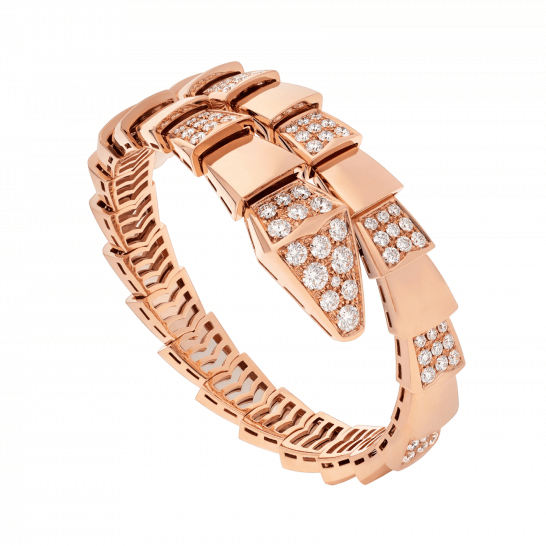 [Eterna Jewels]SERPENTI WIDE BRACELET PINK GOLD DIAMOND