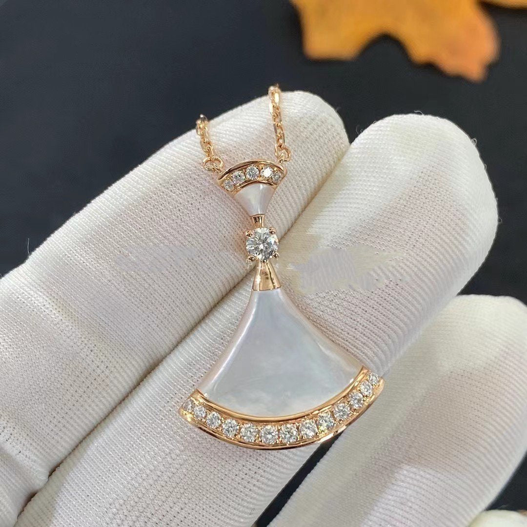 [Eterna Jewels]DREAM NECKLACE MOP PINK GOLD DIAMOND