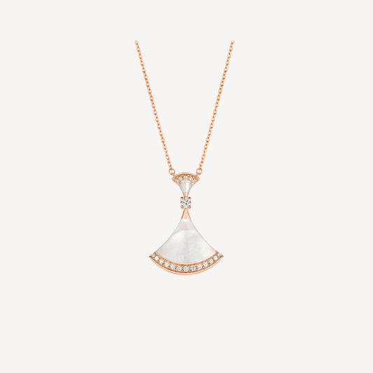 [Eterna Jewels]DREAM NECKLACE MOP PINK GOLD DIAMOND