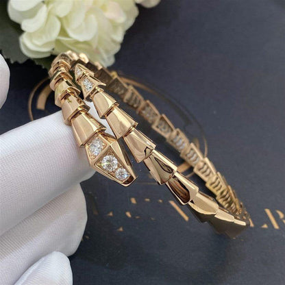 [Eterna Jewels]SERPENTI BRACELET DIAMONDS PINK GOLD