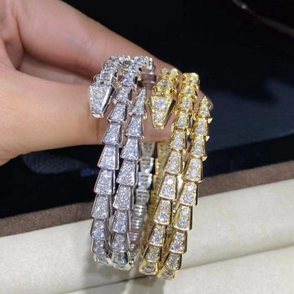 [Eterna Jewels]SERPENTI BRACELET GOLD DIAMOND DOUBLE ROW