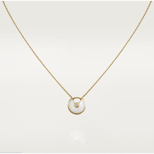 [Eterna Jewels]AMULETTE ROSE GOLD MOP NECKLACE