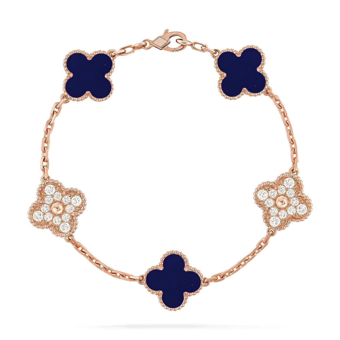 [Eterna Jewels]CLOVER 5 MOTIF LAPIS LAZULI BRACELET COLLECTION