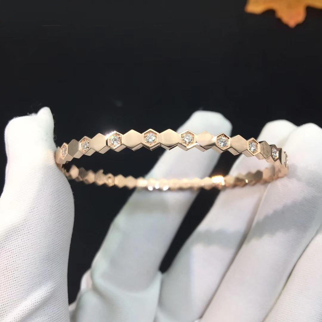 [Eterna Jewels]BEE LOVE PINK GOLD DIAMOND BRACELET