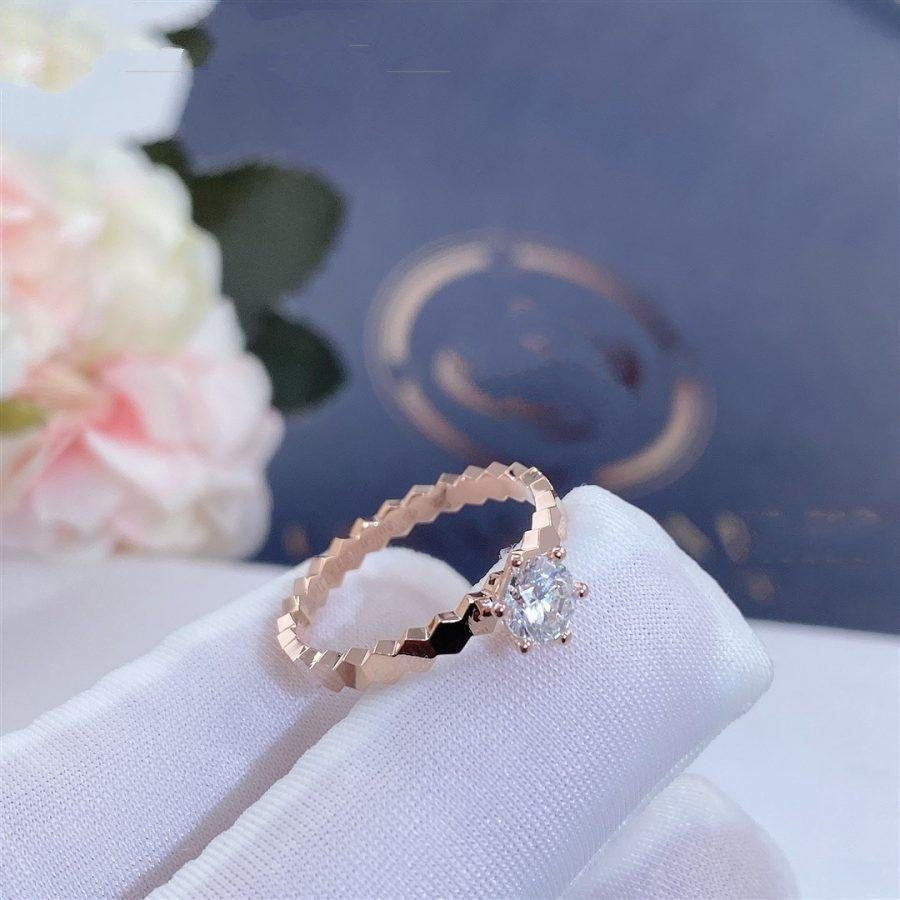 [Eterna Jewels]BEE LOVE RING PINK GOLD 1 DIAMOND