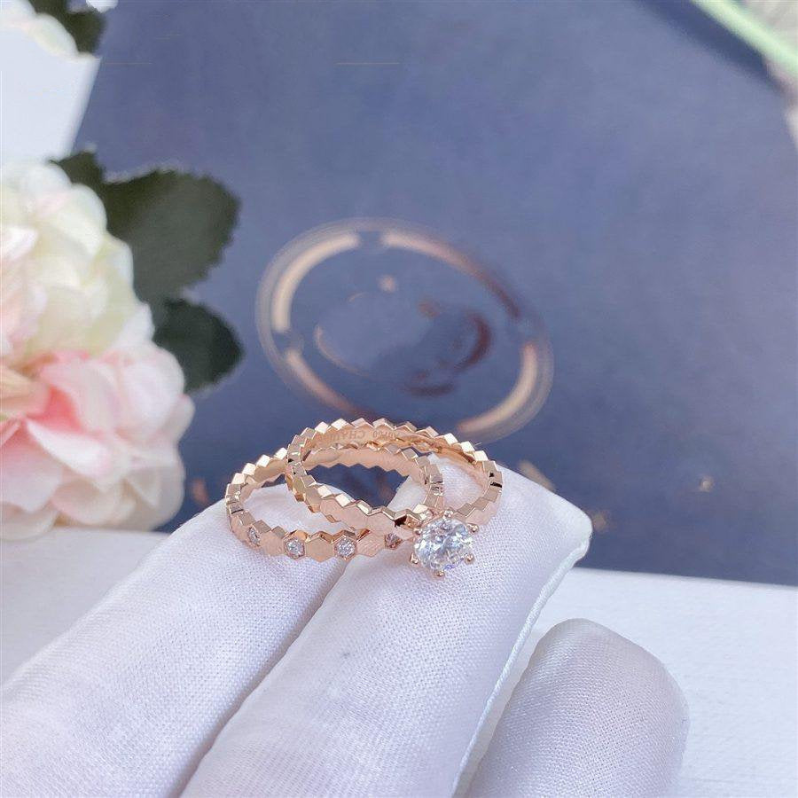 [Eterna Jewels]BEE LOVE RING PINK GOLD 1 DIAMOND