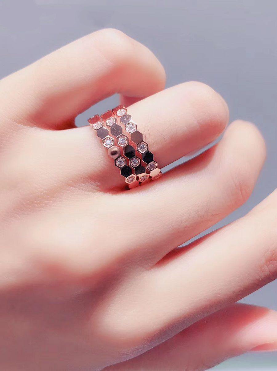 [Eterna Jewels]BEE LOVE RING PINK GOLD DIAMOND