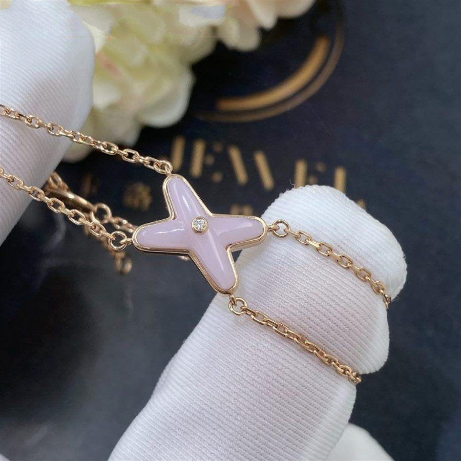 [Eterna Jewels]JEUX BRACELET PINK MOP PINK GOLD 1 DIAMOND