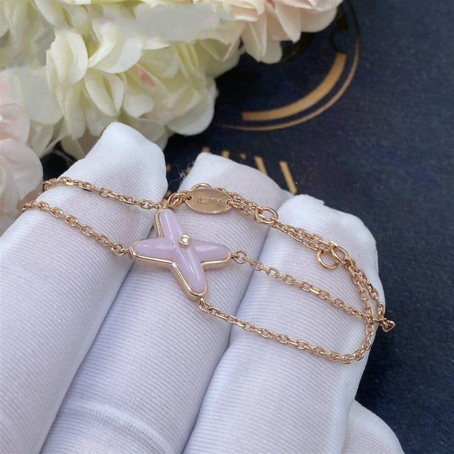 [Eterna Jewels]JEUX BRACELET PINK MOP PINK GOLD 1 DIAMOND