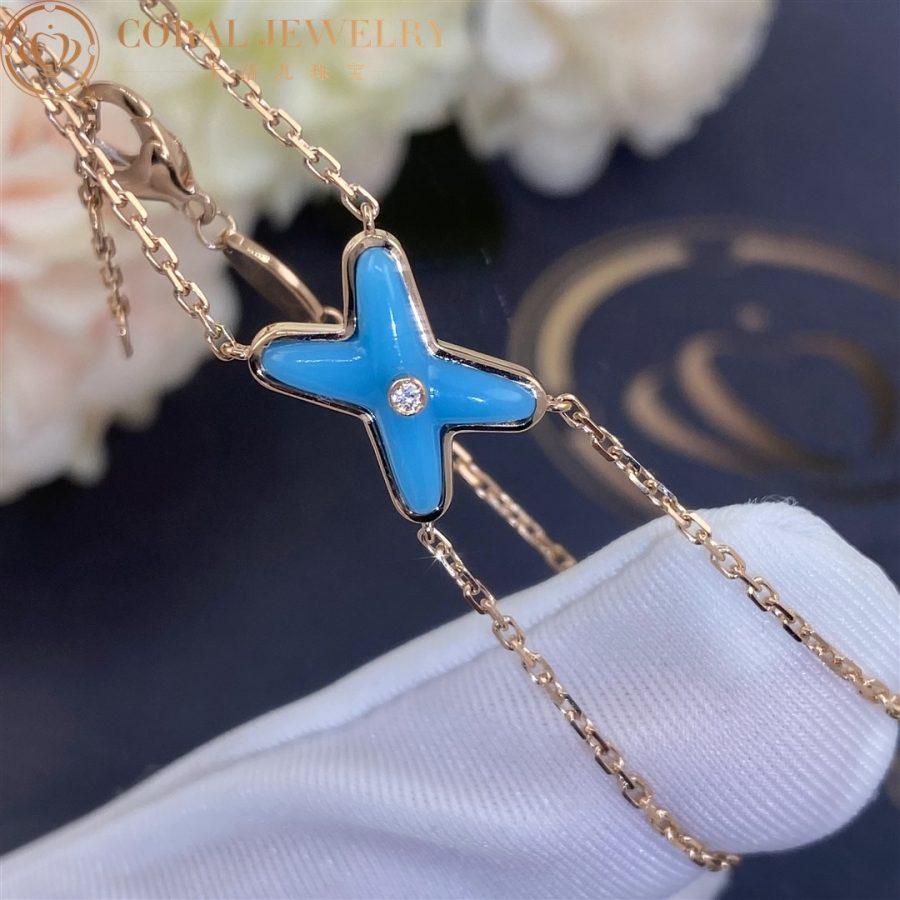 [Eterna Jewels]JEUX BRACELET TURQUOISE PINK GOLD 1 DIAMOND