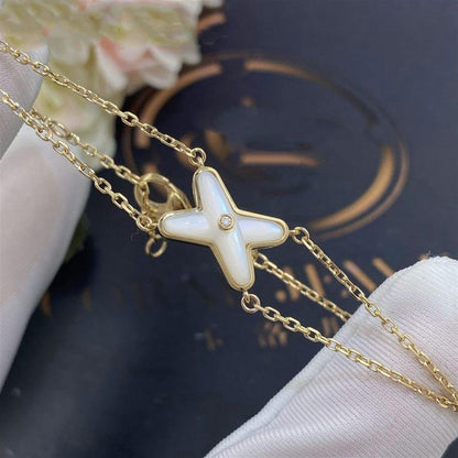 [Eterna Jewels]JEUX BRACELET WHITE MOP GOLD 1 DIAMOND