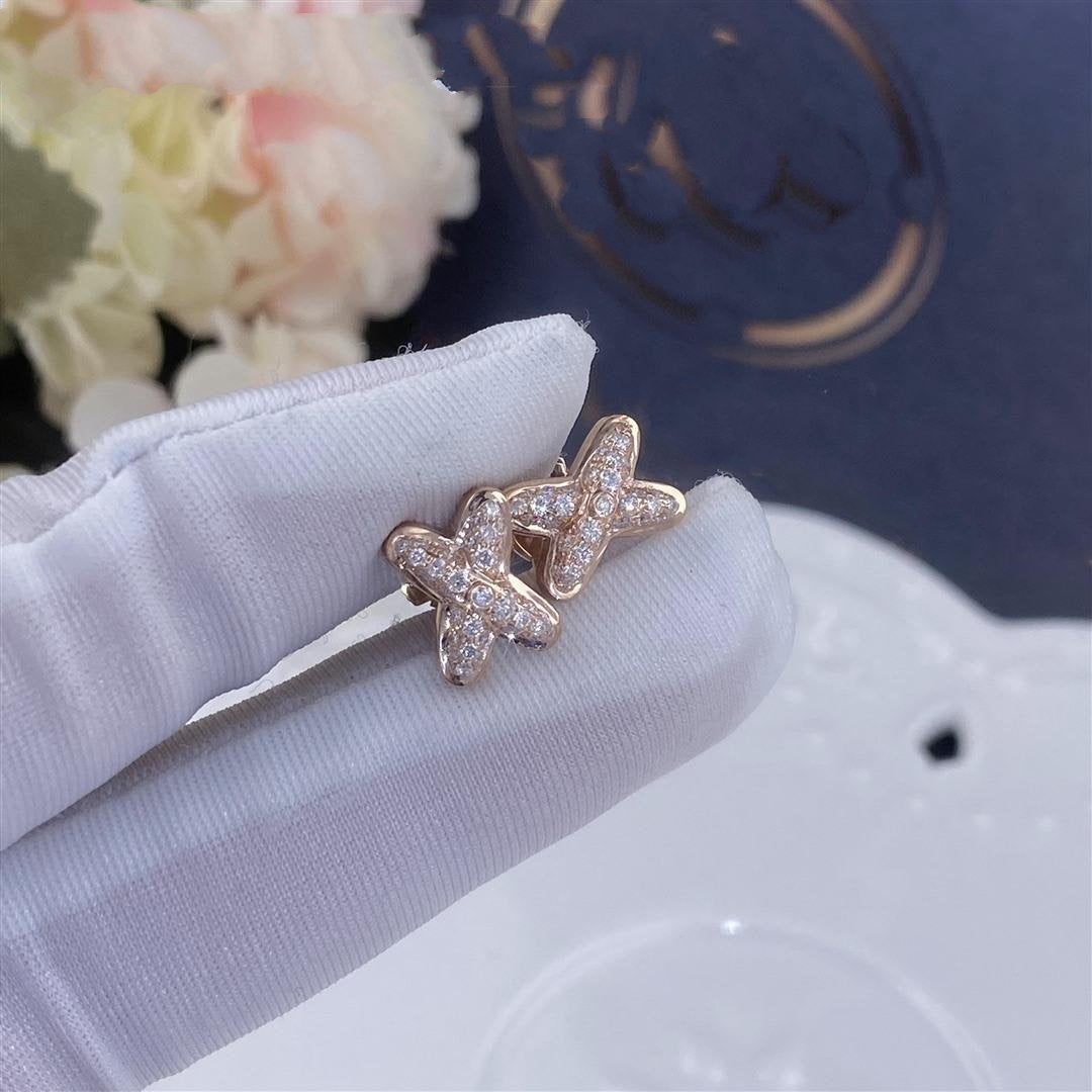 [Eterna Jewels]JEUX DE PINK GOLD DIAMOND EARRINGS