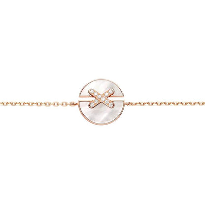[Eterna Jewels]JEUX DE BRACELET MOP PINK GOLD DIAMONDS