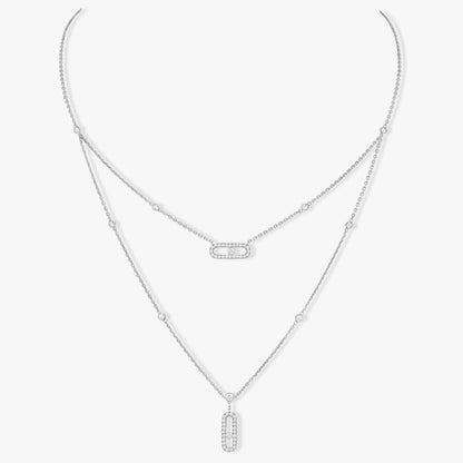 [Eterna Jewels]MOVE 2 ROW DIAMOND NECKLACE