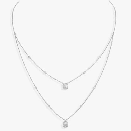 [Eterna Jewels]Diamond Necklace My Twin 2 Rows