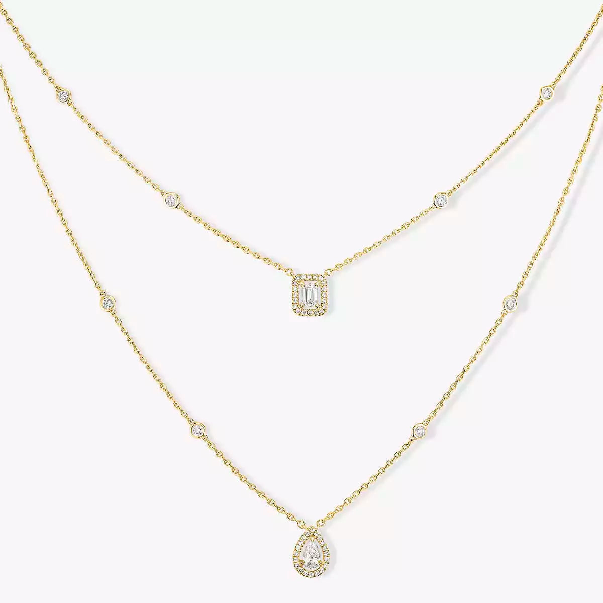 [Eterna Jewels]Diamond Necklace My Twin 2 Rows