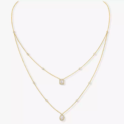 [Eterna Jewels]Diamond Necklace My Twin 2 Rows