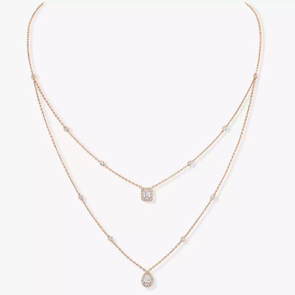 [Eterna Jewels]Diamond Necklace My Twin 2 Rows