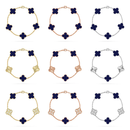 [Eterna Jewels]CLOVER 5 MOTIF LAPIS LAZULI BRACELET COLLECTION