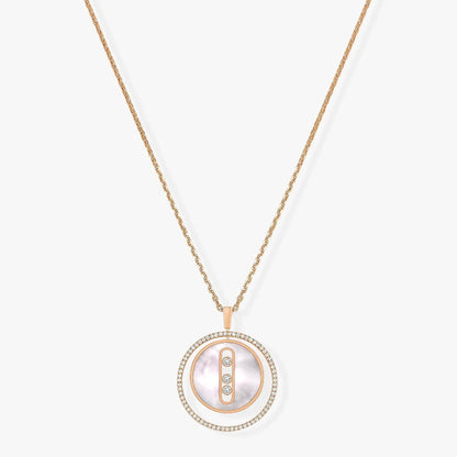 [Eterna Jewels]LUCKY MOVE MM NACRE BLANCHE DIAMOND NECKLACE