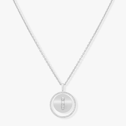 [Eterna Jewels]LUCKY MOVE MM SILVER DIAMOND NECKLACE