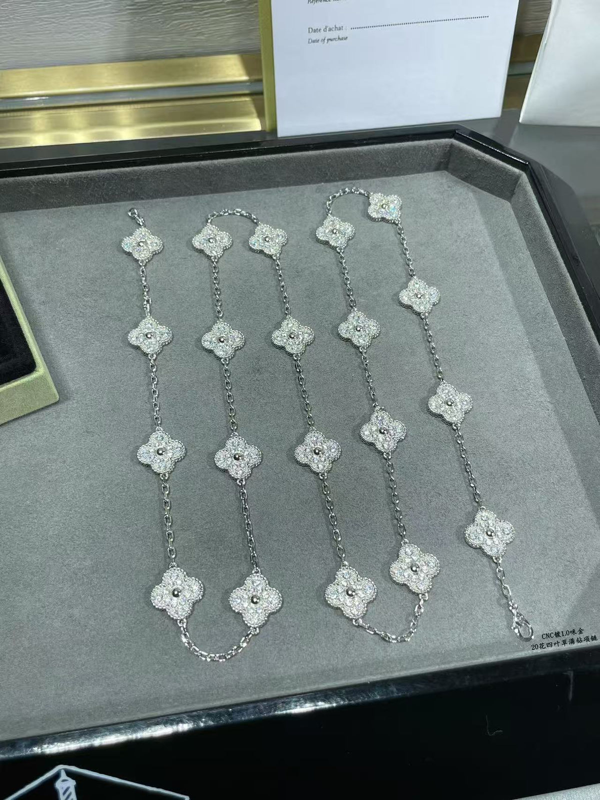 [Eterna Jewels]CLOVER 20 MOTIFS FULL-DIAMOND NECKLACE