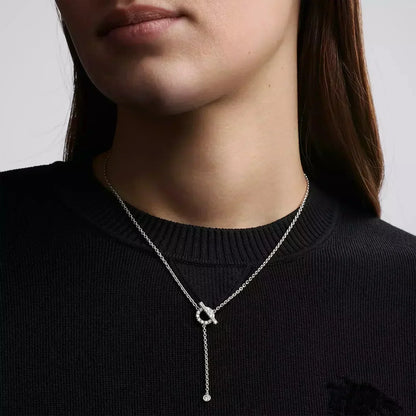 [Eterna Jewels]FINESSE SILVER DIAMOND NECKLACE