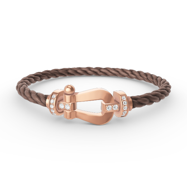 [Eterna Jewels]FORCE LARGE HORSESHOE HALF DIAMOND BRACELET ROSE GOLD