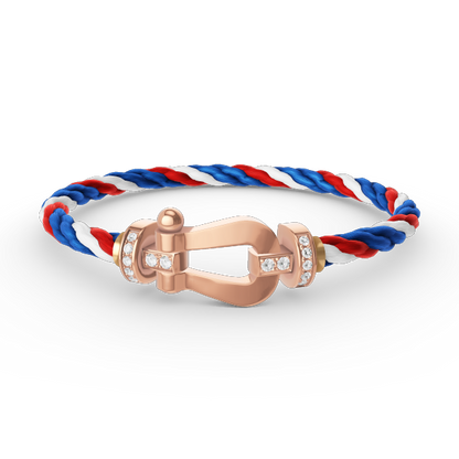[Eterna Jewels]FORCE LARGE HORSESHOE HALF DIAMOND BRACELET ROSE GOLD