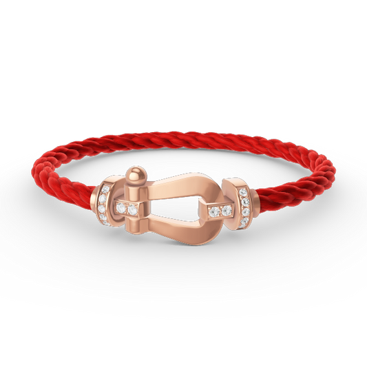 [Eterna Jewels]FORCE LARGE HORSESHOE HALF DIAMOND BRACELET ROSE GOLD