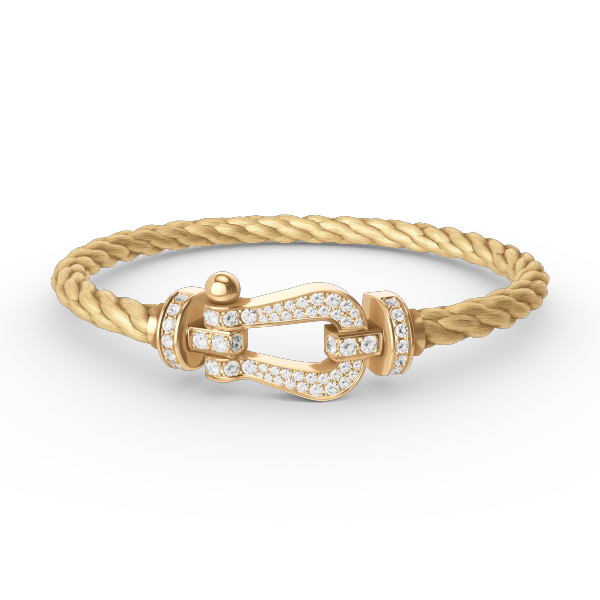 [Eterna Jewels]FORCE LARGE HORSESHOE FULL DIAMOND BRACELET GOLD