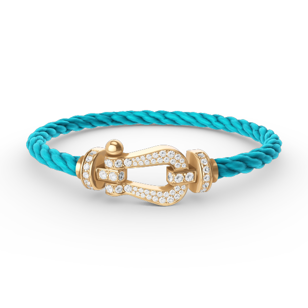 [Eterna Jewels]FORCE LARGE HORSESHOE FULL DIAMOND BRACELET GOLD