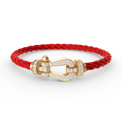 [Eterna Jewels]FORCE LARGE HORSESHOE FULL DIAMOND BRACELET GOLD