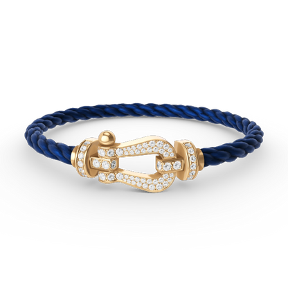 [Eterna Jewels]FORCE LARGE HORSESHOE FULL DIAMOND BRACELET GOLD