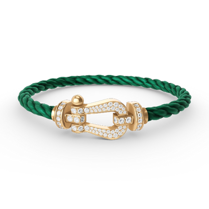 [Eterna Jewels]FORCE LARGE HORSESHOE FULL DIAMOND BRACELET GOLD