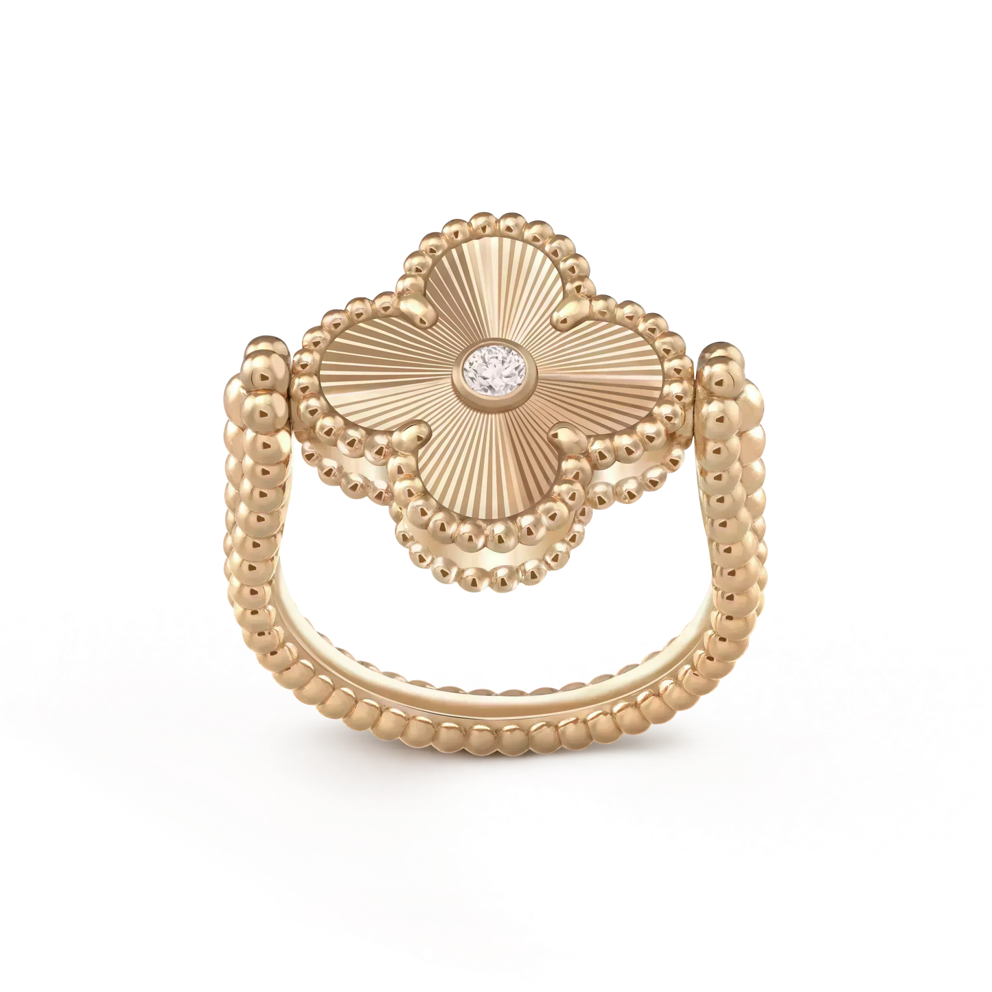[Eterna Jewels]CLOVER RIVERSIBLE ROSE GOLD RING
