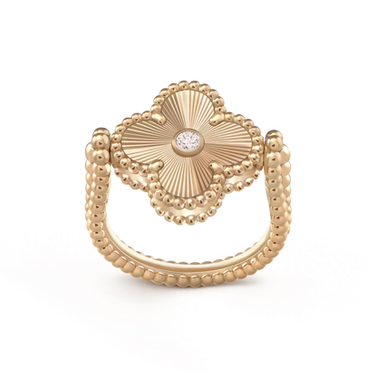 [Eterna Jewels]CLOVER RIVERSIBLE ROSE GOLD RING