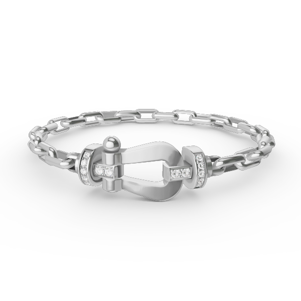 [Eterna Jewels]FORCE LARGE HORSESHOE CLASP  METAL BRACELET