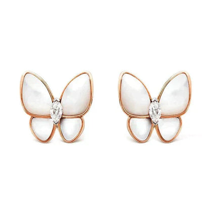 [Eterna Jewels]BUTTERFLY MOP DIAMOND EARRINGS