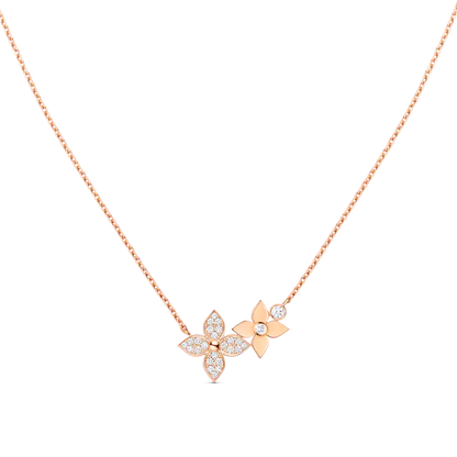 [Eterna Jewels]STAR BLOSSOM NECKLACE PINK GOLD DIAMONDS