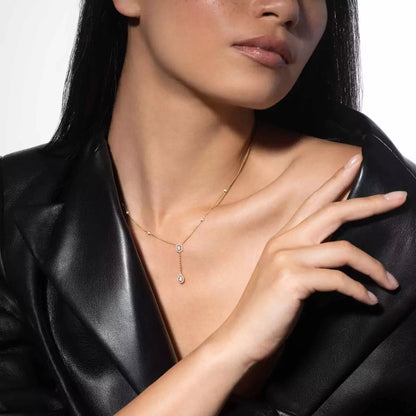 [Eterna Jewels]Gold Diamond Tie Necklace