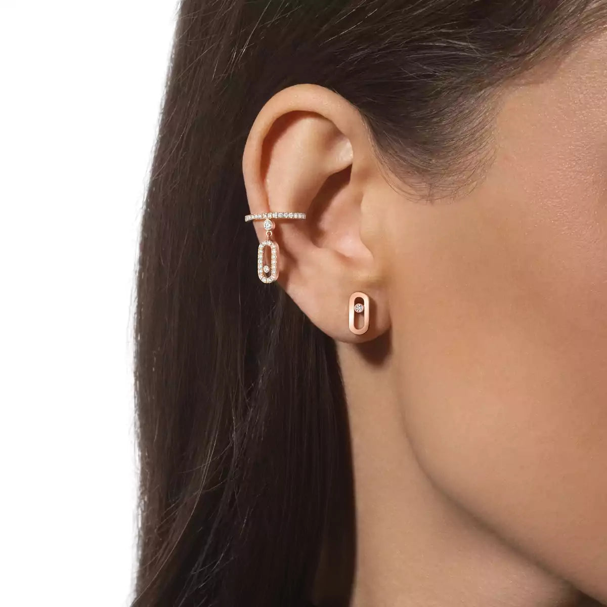 [Eterna Jewels]Move Uno Diamond Stud Earrings
