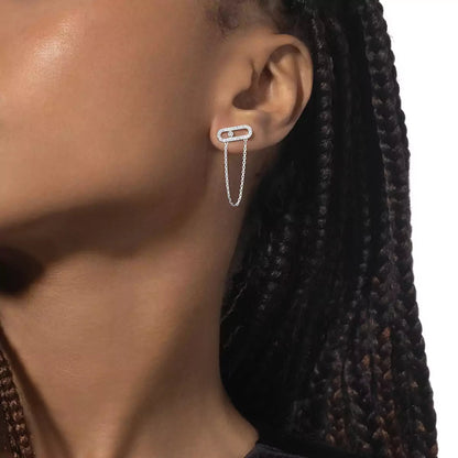 [Eterna Jewels]Move Uno Diamond Earrings